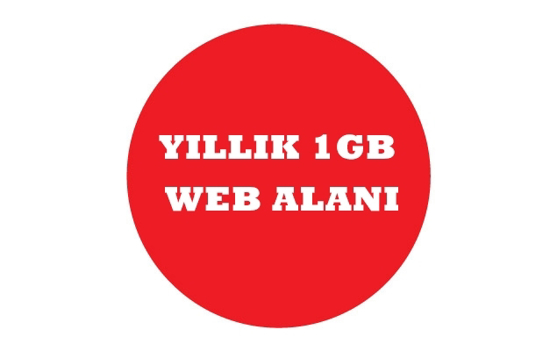 Yıllık 1 GB Web Alanı resmi