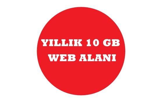 Yıllık 10 GB Web Alanı resmi