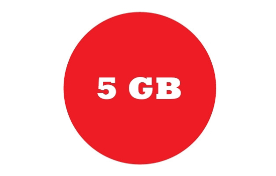 Yıllık 5 GB Web Alanı resmi