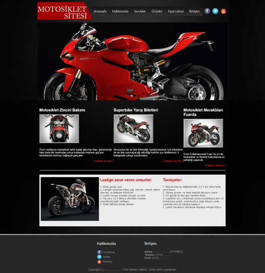Picture of MOTORCYCLE WEBSITE